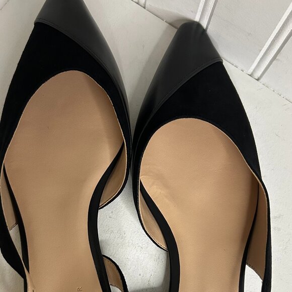 Naturalizer makenna womens comfort insole pointed toe slingbacks in Black Size 9 - Picture 5 of 8